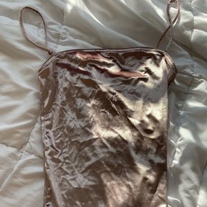 Velvety pink/mauve bodysuit from topshop